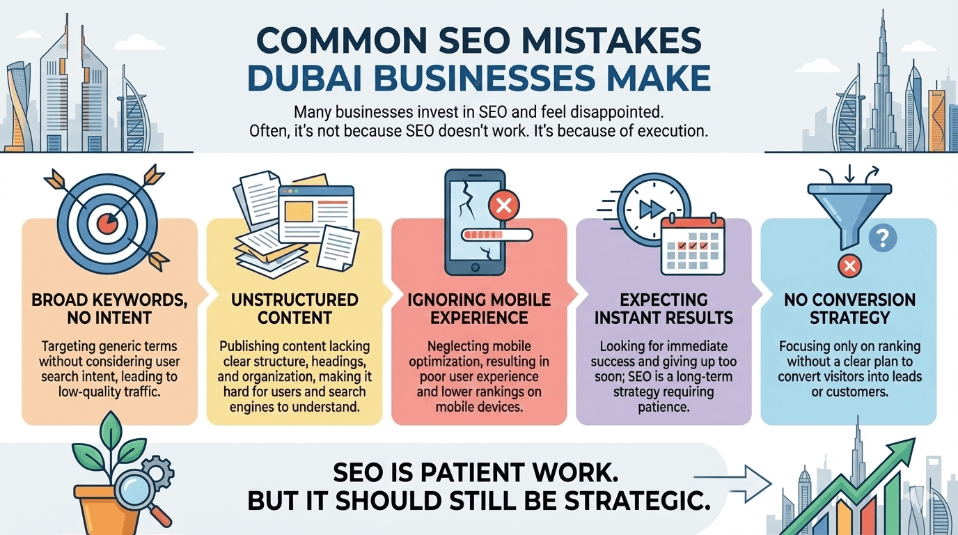 Common SEO Mistakes Dubai Businesses Make