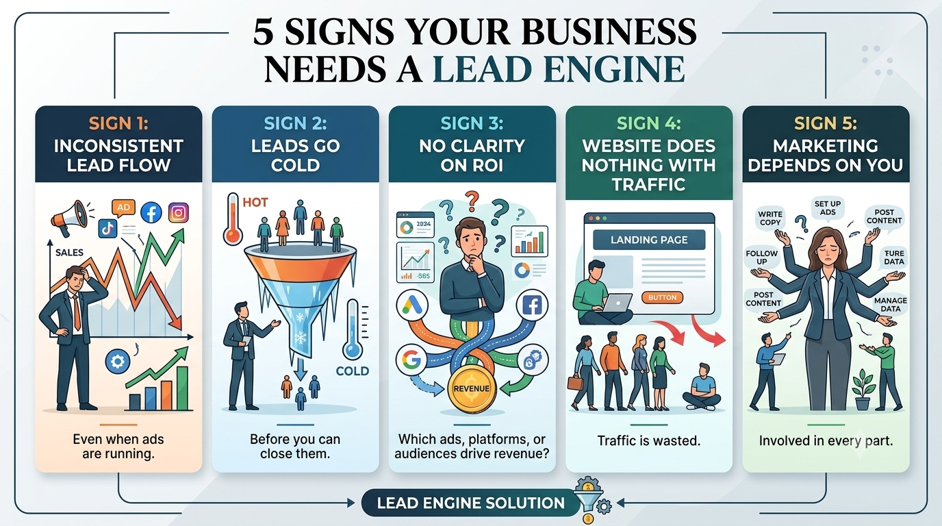 Lead engine infographic