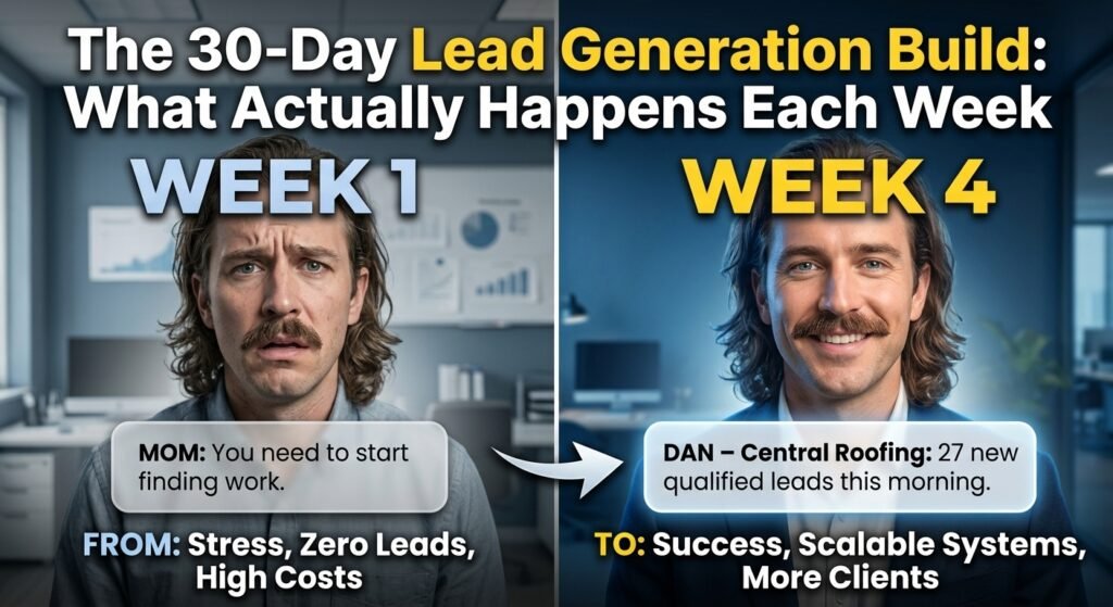 The 30-Day Lead Generation Build What Actually Happens Each Week