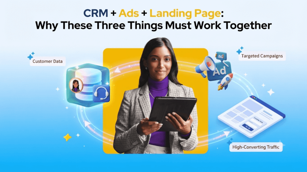 CRM + Ads + Landing Page Why These Three Things Must Work Together