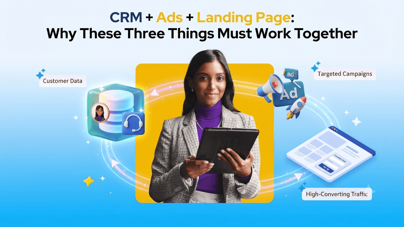 CRM + Ads + Landing Page Why These Three Things Must Work Together